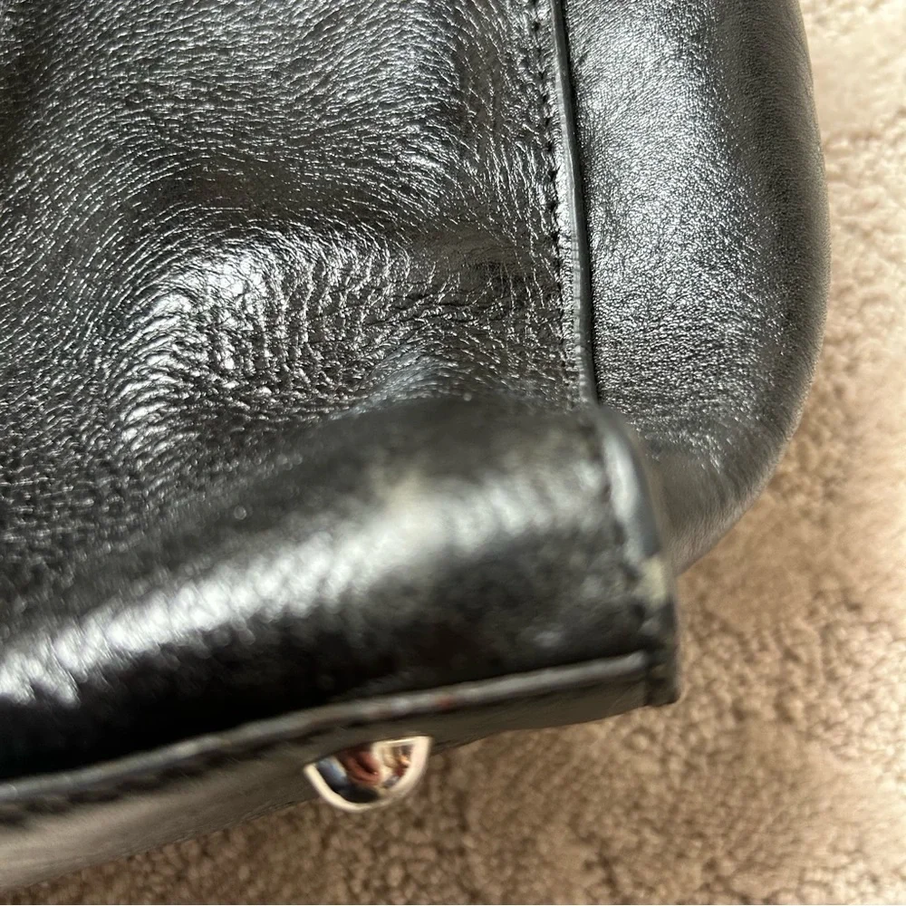 Wilsons Leather Black Computer Work Briefcase Bag